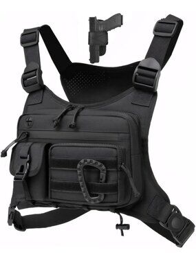 Versatile Outdoor Chest Bag for Men & Women - Tactical Vest for Running, Cycling